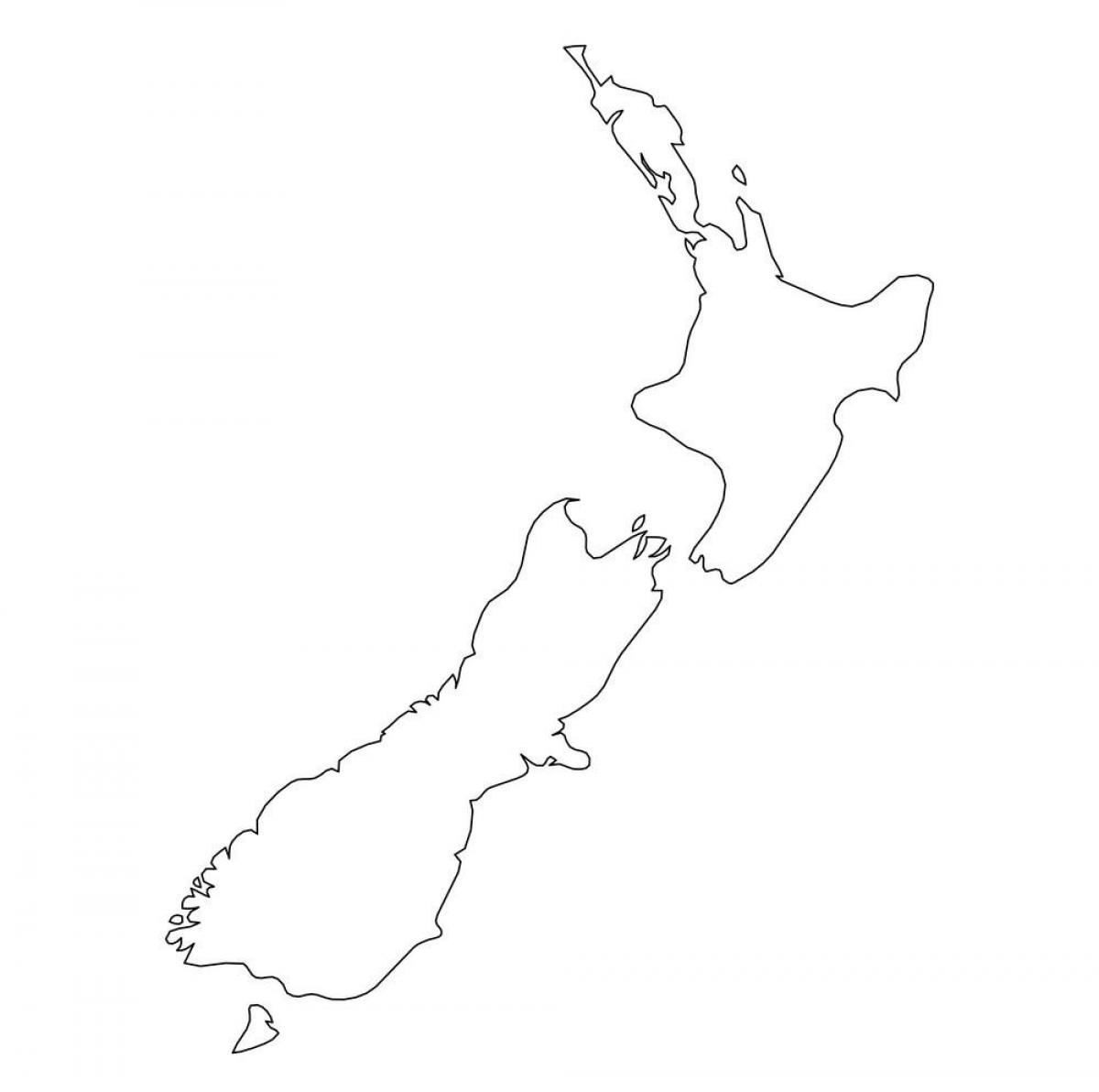 ニュージーランド等高線地図