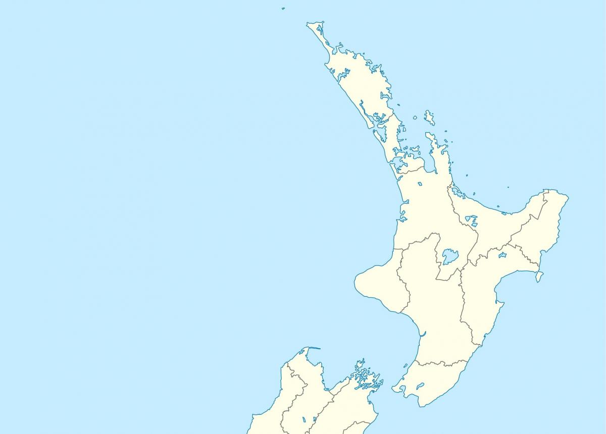 ニュージーランドの北側の地図